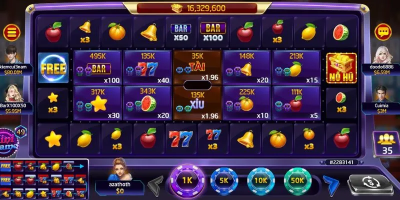 Tổng hợp các trò chơi xèng hoa quả phổ biến 