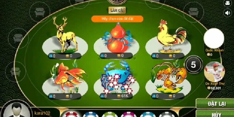 Cách tính xác suất cơ bản trong bầu cua tôm cá online 