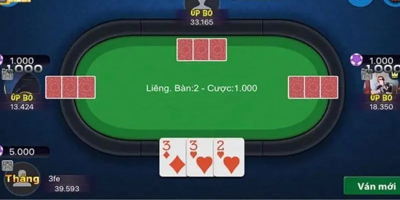 Mẹo đánh bài liêng làm chủ ván bài 